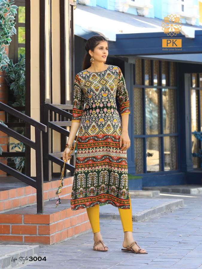 Aradhna Lifestyle 3 Heavy Rayon Casual Wear Kurti Collection